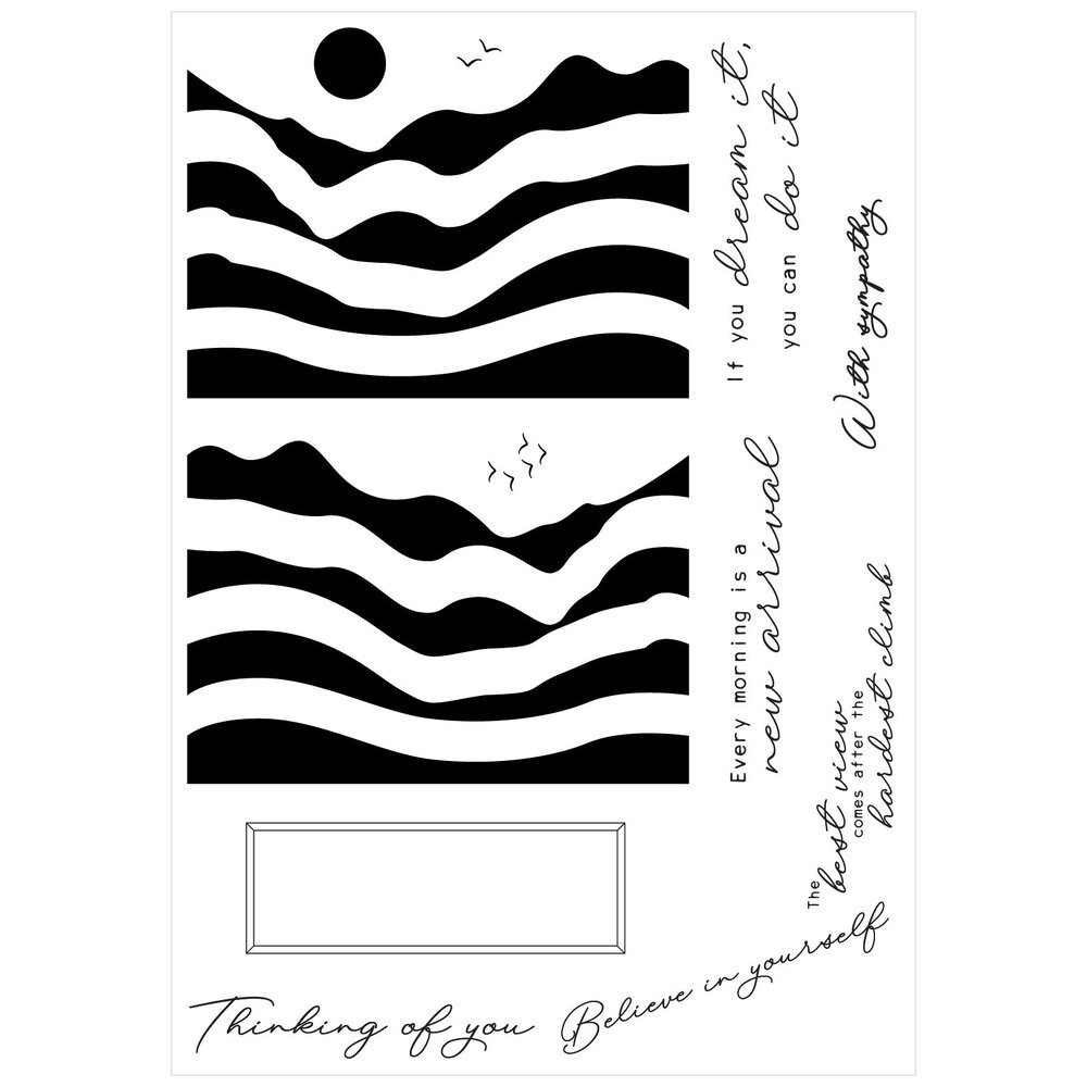 Sizzix Framelits Die w/Stamps by Stacey Park Creative Coordinations, Mountain High (18+1pcs) (666822) Sizzix Framelits Die w/Stamps by Stacey Park Creative Coordinations, Mountain High (18+1pcs) (666822)