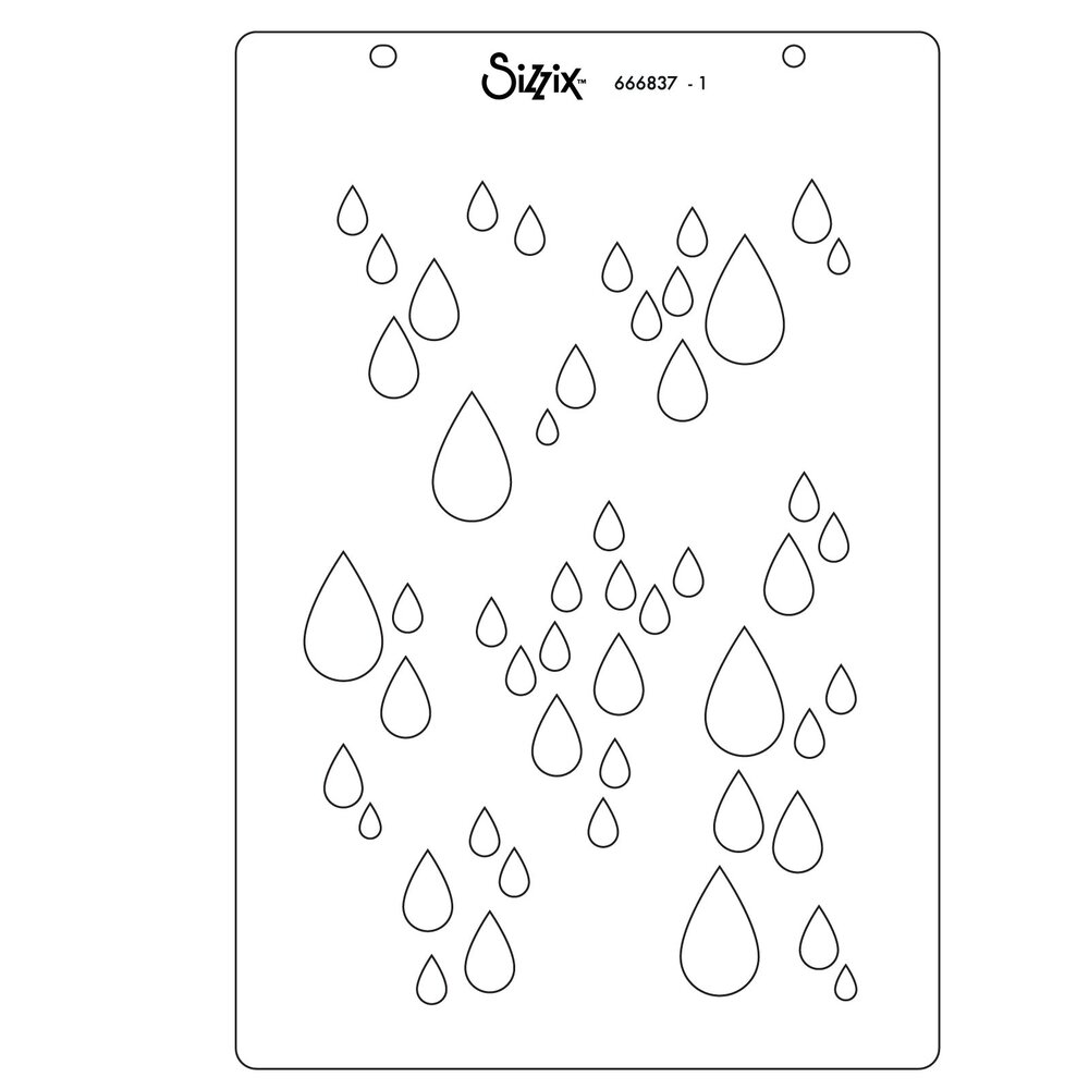 Sizzix Clear Stamps by Stacey Park Drip, Drip, Drop (2pcs) (666836) Sizzix Clear Stamps by Stacey Park Drip, Drip, Drop (2pcs) (666836)