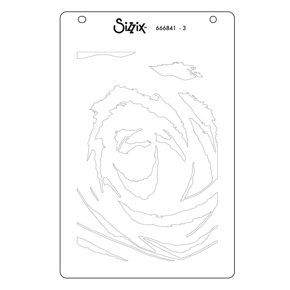 Sizzix Layered Stencils by Stacey Park Belle of the Ball, Adornment (4pcs) (666841)