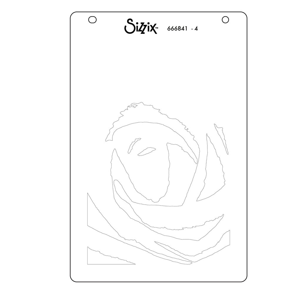 Sizzix Layered Stencils by Stacey Park Belle of the Ball, Adornment (4pcs) (666841)