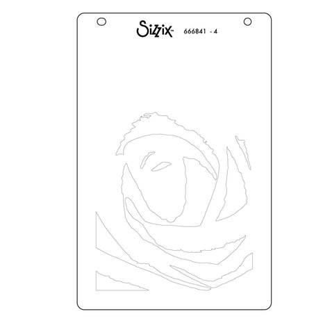 Sizzix Layered Stencils by Stacey Park Belle of the Ball, Adornment (4pcs) (666841)