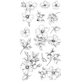 Sizzix Clear Stamps by Lisa Jones Wildflower Botanicals (13pcs) (666870)