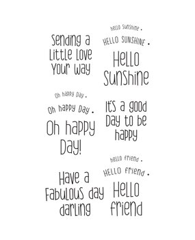 Sizzix Clear Stamps by Lisa Jones Sending a Little Love Set (12pcs) (666883) Sizzix Clear Stamps by Lisa Jones Sending a Little Love Set (12pcs) (666883)