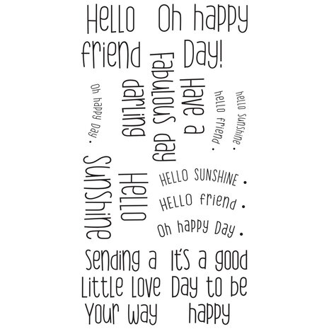 Sizzix Clear Stamps by Lisa Jones Sending a Little Love Set (12pcs) (666883)