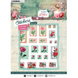 Studio Light Sending You Love A6 Stickers Postage Stamps & Quotes (JMA-SYL-STIC36) (DISCONTINUED)