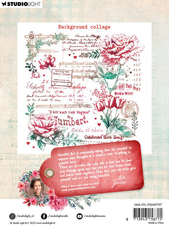 Studio Light Sending You Love Clear Stamps Background Collage (JMA-SYL-STAMP797) (DISCONTINUED)