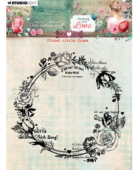 Studio Light Sending You Love Clear Stamps Flower Circle Frame (JMA-SYL-STAMP796) (DISCONTINUED)