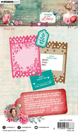 Studio Light Sending You Love Stamp And Cutting Dies Plaid ATC (JMA-SYL-SCD93) (DISCONTINUED)