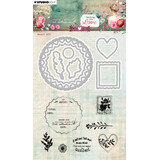 Studio Light Sending You Love Stamp and Cutting Dies Heart ATC (JMA-SYL-SCD92) (DISCONTINUED)