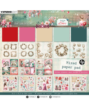 Studio Light Sending You Love 8x8 Inch Mixed Paper Pad (JMA-SYL-MPP290) (DISCONTINUED)