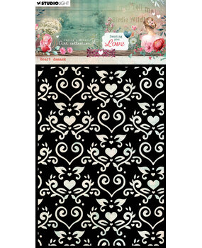 Studio Light Sending You Love Mask Heart Damask (JMA-SYL-MASK316) (DISCONTINUED)