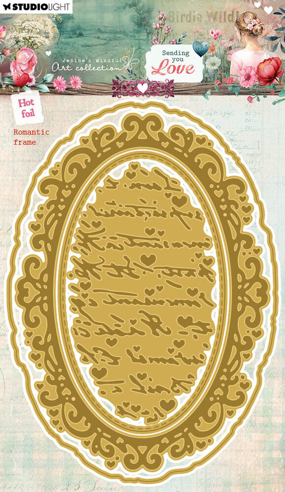 Studio Light Sending You Love Hot Foil Cutting Dies Romantic Frame (JMA-SYL-HFCD14) (DISCONTINUED)