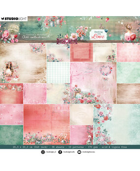 Studio Light Sending You Love 8x8 Inch Backgrounds Paper Pad (JMA-SYL-DPP289) (DISCONTINUED)