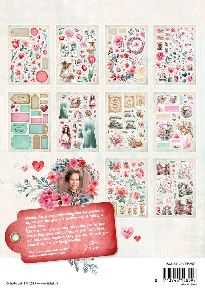 Studio Light Sending You Love Paper Elements Paper Pad (JMA-SYL-DCPP287) (DISCONTINUED) Studio Light Sending You Love Paper Elements Paper Pad (JMA-SYL-DCPP287) (DISCONTINUED)