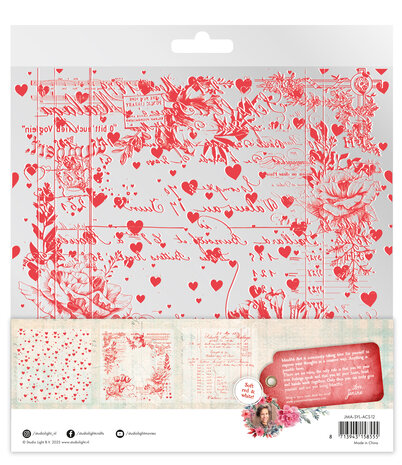 Studio Light Sending You Love 8x8 Inch Acetate Sheets Soft Red & White (JMA-SYL-ACS12) (DISCONTINUED) Studio Light Sending You Love 8x8 Inch Acetate Sheets Soft Red & White (JMA-SYL-ACS12) (DISCONTINUED)
