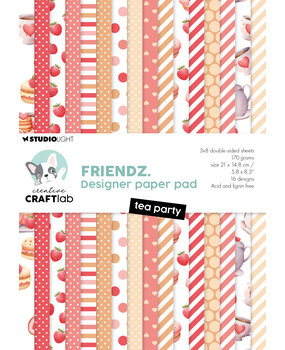 Creative Craftlab Friendz Design Paper Pad Tea Party (CCL-FR-DPP293) (DISCONTINUED)