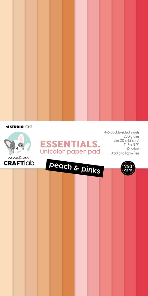 Creative Craftlab Peach & Pinks Essentials Unicolor Paper Pad (CCL-ES-UPP292) (DISCONTINUED) Creative Craftlab Peach & Pinks Essentials Unicolor Paper Pad (CCL-ES-UPP292) (DISCONTINUED)