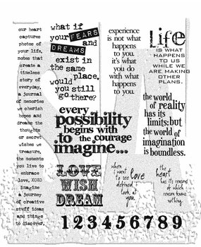 Stampers Anonymous Stuff To Say Tim Holtz Cling Stamps (CMS110)