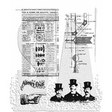 Stampers Anonymous Steampunk Tim Holtz Cling Stamps (CMS107)
