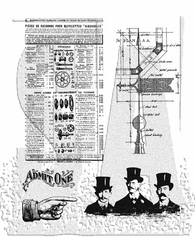 Stampers Anonymous Steampunk Tim Holtz Cling Stamps (CMS107) Stampers Anonymous Steampunk Tim Holtz Cling Stamps (CMS107)