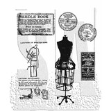 Stampers Anonymous Haberdashery Tim Holtz Cling Stamps (CMS105)