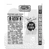 Stampers Anonymous At The Movies Tim Holtz Cling Stamps (CMS081)