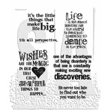Stampers Anonymous Good Thoughts Tim Holtz Cling Stamps (CMS085)