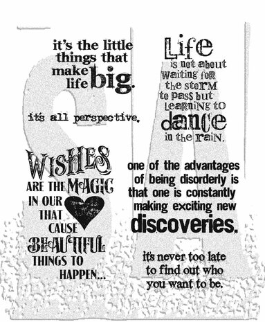 Stampers Anonymous Good Thoughts Tim Holtz Cling Stamps (CMS085) Stampers Anonymous Good Thoughts Tim Holtz Cling Stamps (CMS085)