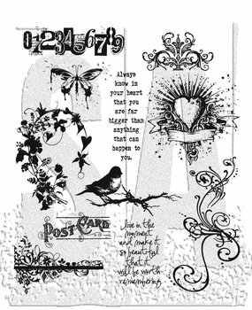 Stampers Anonymous Urban Chic Tim Holtz Cling Stamps (CMS086)