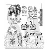 Stampers Anonymous Purely Random Tim Holtz Cling Stamps (CMS088)