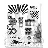 Stampers Anonymous Bitty Grunge Tim Holtz Cling Stamps (CMS089)