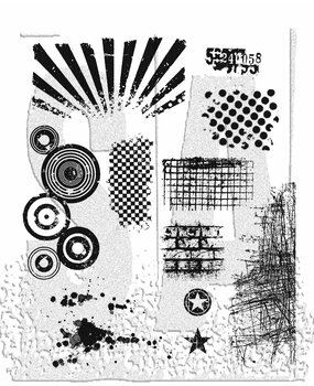 Stampers Anonymous Bitty Grunge Tim Holtz Cling Stamps (CMS089)