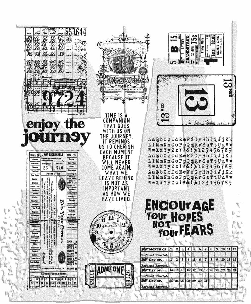 Stampers Anonymous Going Somewhere Tim Holtz Cling Stamps (CMS090) Stampers Anonymous Going Somewhere Tim Holtz Cling Stamps (CMS090)