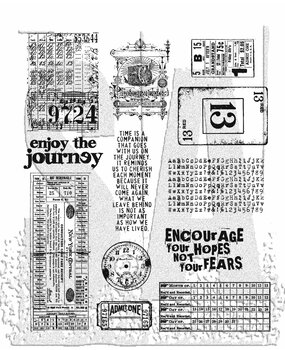 Stampers Anonymous Going Somewhere Tim Holtz Cling Stamps (CMS090)