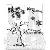 Stampers Anonymous Winter Sketchbook Tim Holtz Cling Stamps (CMS094)