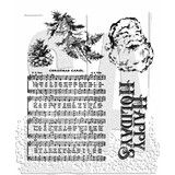 Stampers Anonymous Holiday Wishes Tim Holtz Cling Stamps (CMS095)