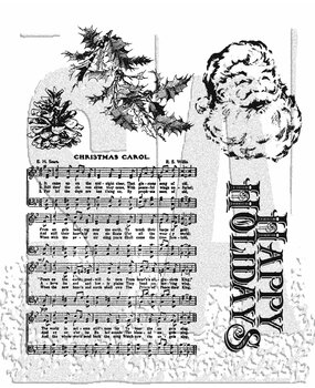 Stampers Anonymous Holiday Wishes Tim Holtz Cling Stamps (CMS095)