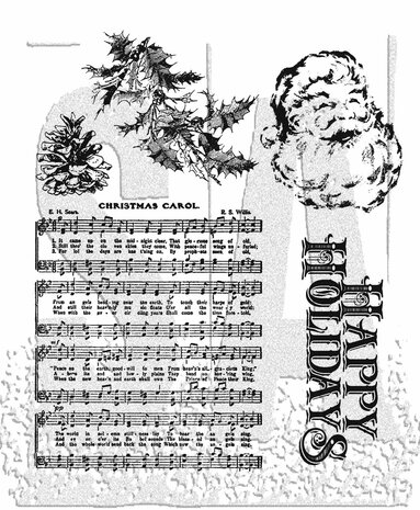 Stampers Anonymous Holiday Wishes Tim Holtz Cling Stamps (CMS095) Stampers Anonymous Holiday Wishes Tim Holtz Cling Stamps (CMS095)