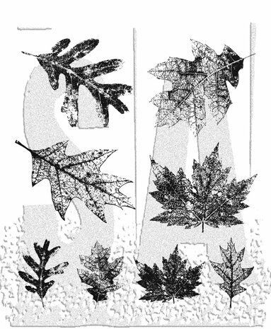 Stampers Anonymous Falling Leaves Tim Holtz Cling Stamps (CMS097) Stampers Anonymous Falling Leaves Tim Holtz Cling Stamps (CMS097)