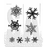 Stampers Anonymous Grunge Flakes Tim Holtz Cling Stamps (CMS098)