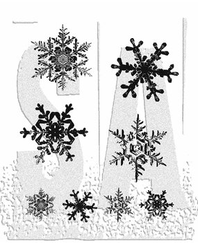 Stampers Anonymous Grunge Flakes Tim Holtz Cling Stamps (CMS098)