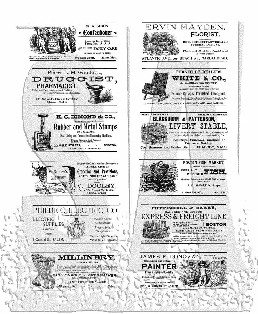 Stampers Anonymous Adverts Tim Holtz Cling Stamps (CMS101) Stampers Anonymous Adverts Tim Holtz Cling Stamps (CMS101)