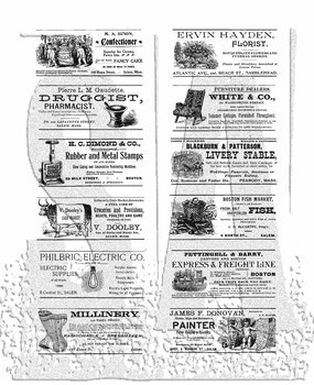 Stampers Anonymous Adverts Tim Holtz Cling Stamps (CMS101)