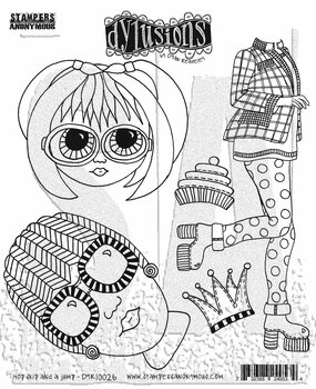 Stampers Anonymous Hop Skip And A Jump Dylusions Cling Stamps (DYR10026)