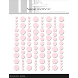 Simple and Basic Adhesive Enamel Dots Light Pink (96pcs) (SBA036)