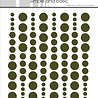 Simple and Basic Adhesive Enamel Dots Moss Green (96pcs) (SBA039)