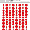 Simple and Basic Adhesive Enamel Dots Pink Red (96pcs) (SBA035)
