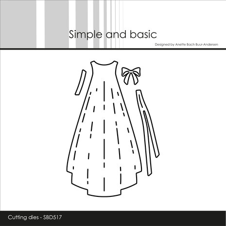 Simple and Basic Christening Gown Dies (SBD517)