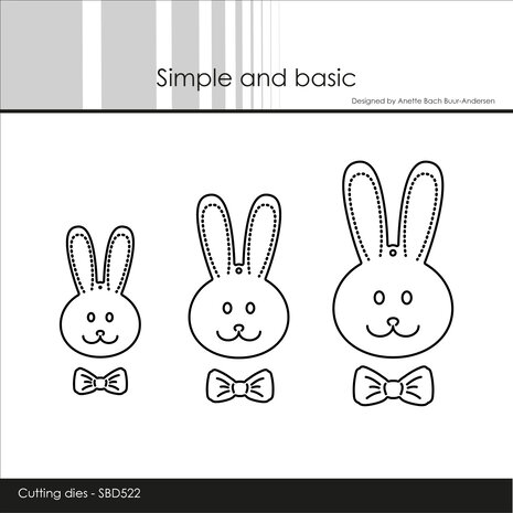 Simple and Basic Cute Rabbits Dies (SBD522)