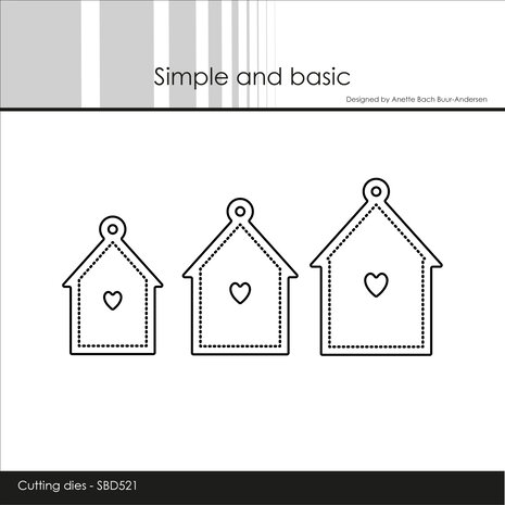 Simple and Basic Houses Dies (SBD521)